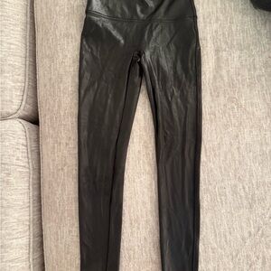 Black Faux Leather Leggings
